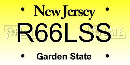 R66LSS New Jersey License Plate