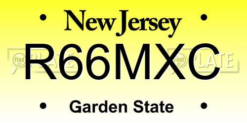 R66MXC New Jersey License Plate