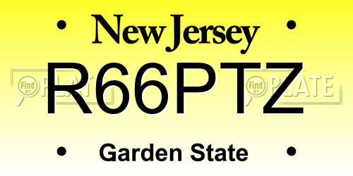 R66PTZ New Jersey License Plate