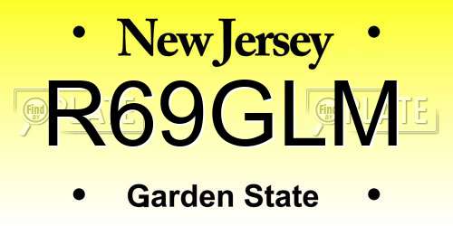 R69GLM New Jersey License Plate