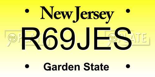 R69JES New Jersey License Plate