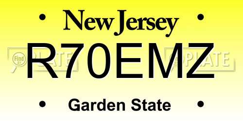 R70EMZ New Jersey License Plate