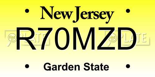 R70MZD New Jersey License Plate