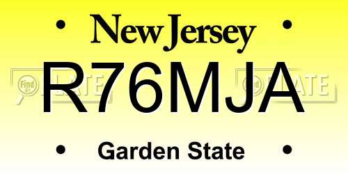 R76MJA New Jersey License Plate