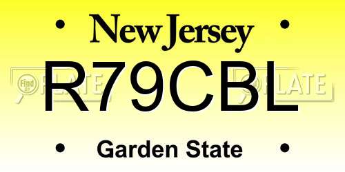 R79CBL New Jersey License Plate