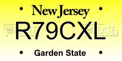 R79CXL New Jersey License Plate