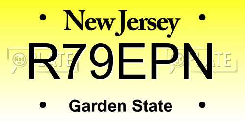 R79EPN New Jersey License Plate