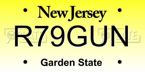 R79GUN New Jersey License Plate