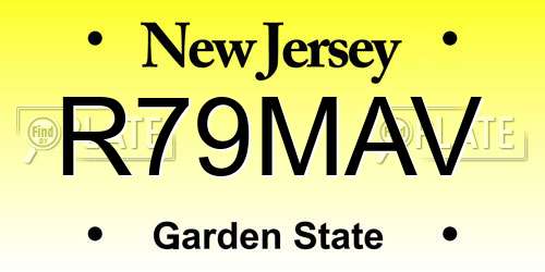 R79MAV New Jersey License Plate