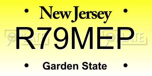 R79MEP New Jersey License Plate