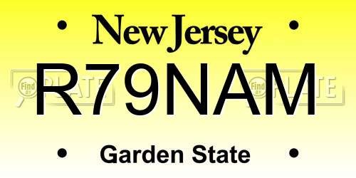 R79NAM New Jersey License Plate
