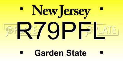 R79PFL New Jersey License Plate