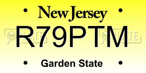 R79PTM New Jersey License Plate