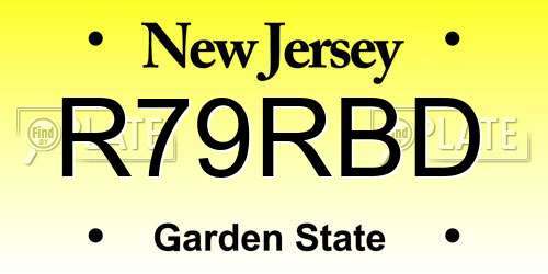 R79RBD New Jersey License Plate