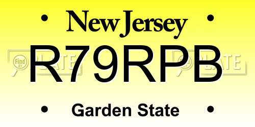 R79RPB New Jersey License Plate
