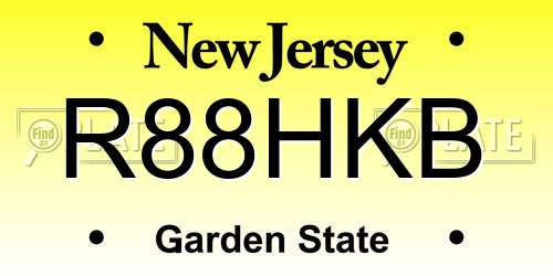 R88HKB New Jersey License Plate