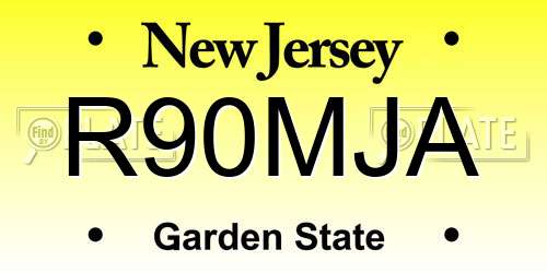 R90MJA New Jersey License Plate