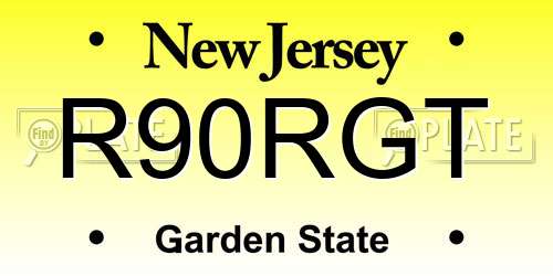 R90RGT New Jersey License Plate