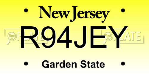 R94JEY New Jersey License Plate