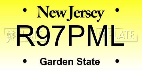 R97PML New Jersey License Plate