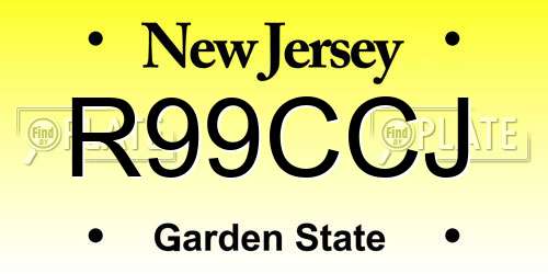 R99CCJ New Jersey License Plate