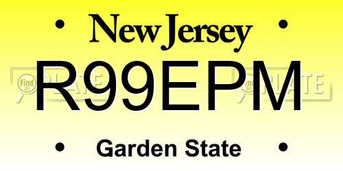 R99EPM New Jersey License Plate