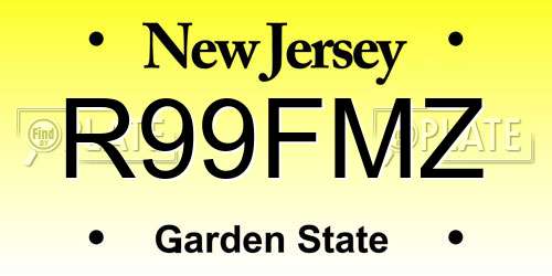 R99FMZ New Jersey License Plate