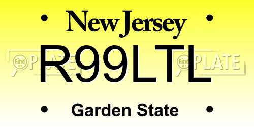 R99LTL New Jersey License Plate