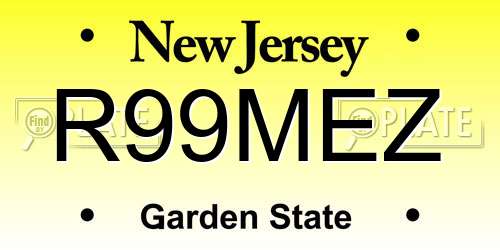 R99MEZ New Jersey License Plate