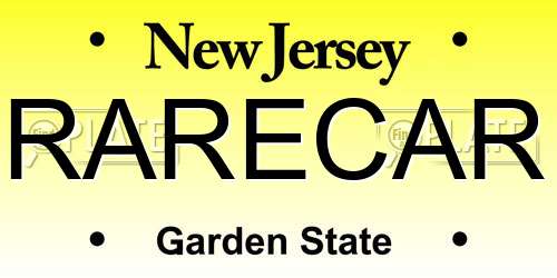 RARECAR New Jersey License Plate