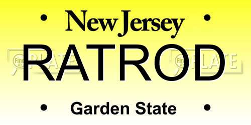 RATROD New Jersey License Plate