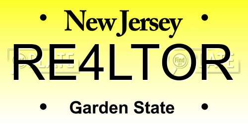 RE4LTOR New Jersey License Plate