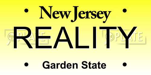 REALITY New Jersey License Plate