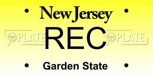 REC New Jersey License Plate