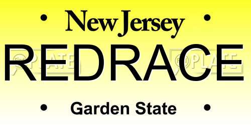 REDRACE New Jersey License Plate