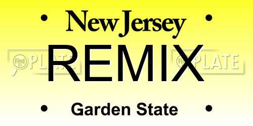 REMIX New Jersey License Plate