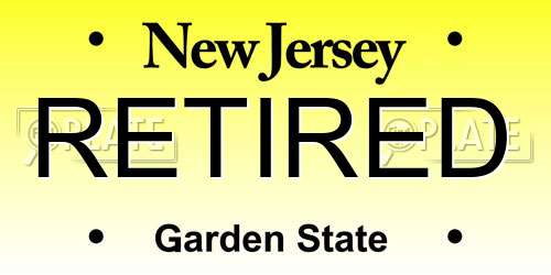 RETIRED New Jersey License Plate
