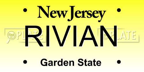 RIVIAN New Jersey License Plate