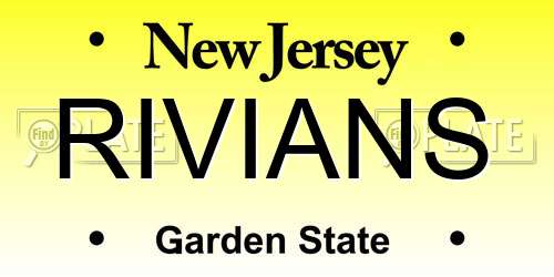 RIVIANS New Jersey License Plate
