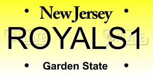 ROYALS1 New Jersey License Plate