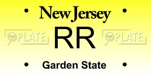RR New Jersey License Plate