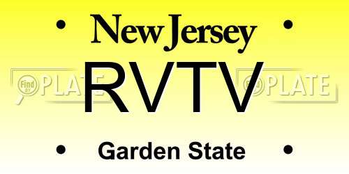 RVTV New Jersey License Plate