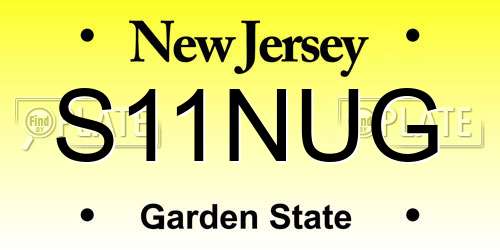 S11NUG New Jersey License Plate