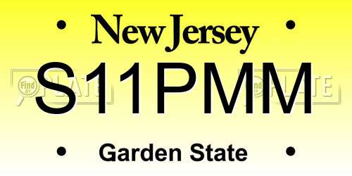 S11PMM New Jersey License Plate