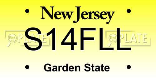 S14FLL New Jersey License Plate