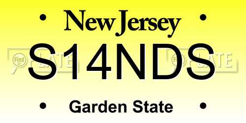 S14NDS New Jersey License Plate
