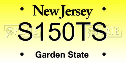 S150TS New Jersey License Plate