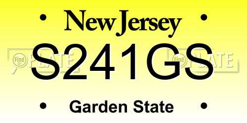 S241GS New Jersey License Plate