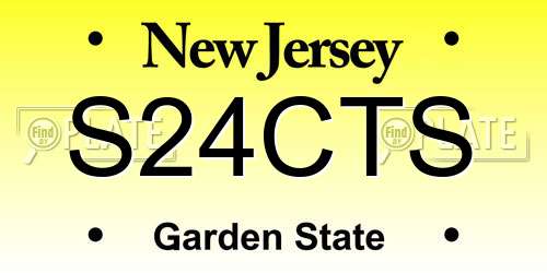S24CTS New Jersey License Plate