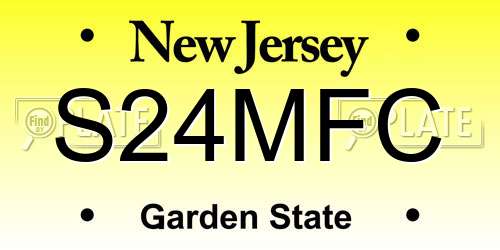 S24MFC New Jersey License Plate